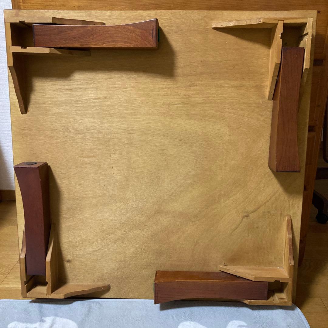 和モダン　座卓　脚折り畳み式(75㎝正方形)