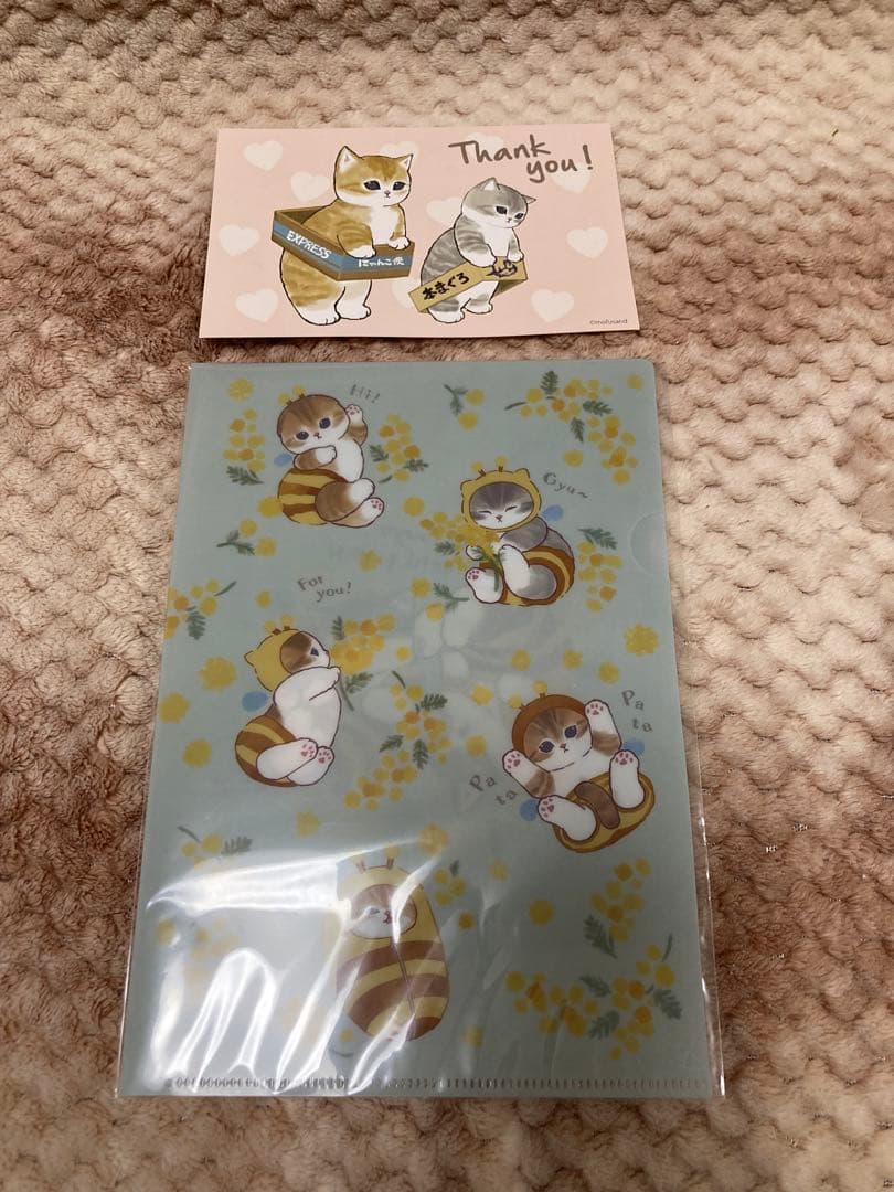 [値下げ]モフサンド　mofusand クリスマス3点セット&ファイルとカード付