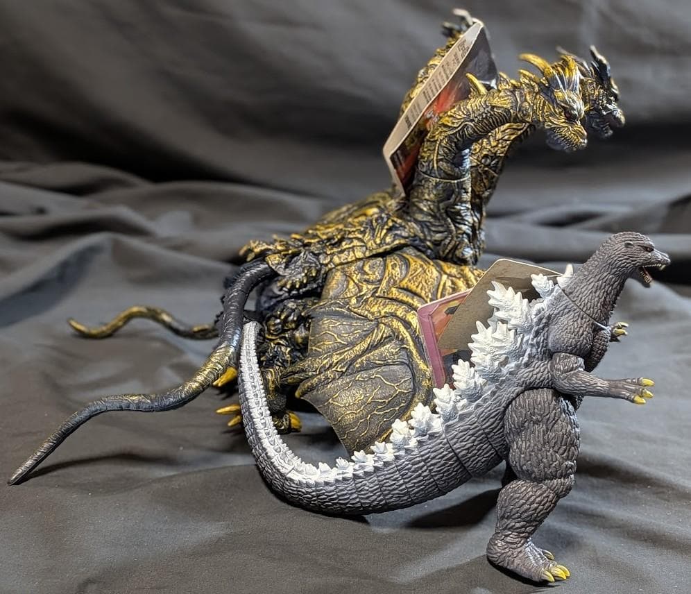 FINAL WARS カイザーギドラ＆ゴジラ（バンダイ）タグ付ソフビ２体セット