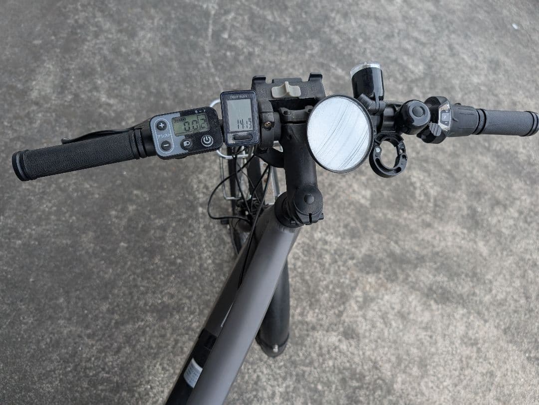 電動アシストクロスバイクEVA PLUS CROSSエヴァプラスグレー26インチ