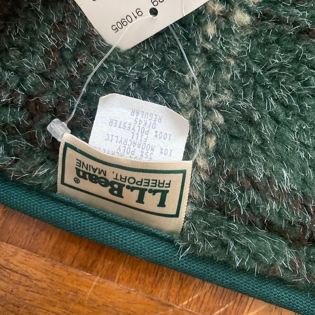 未使用 80's 90's L.L. Bean エルエルビーン 足跡柄 マット