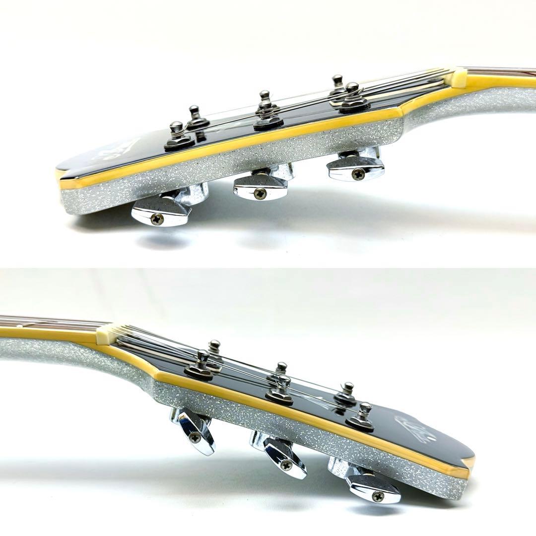 【極美品】Aria FA80-SP シルバースパークル フルアコ エレキギター