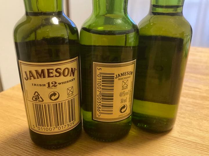 レア 希少品 JAMESON ミニチュアボトル 3本セット 箱入り
