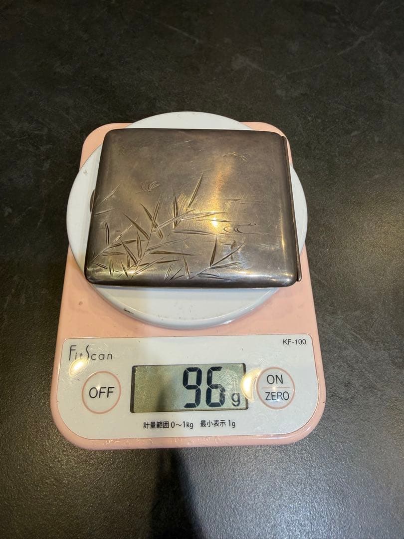 Silver950 生駒製　蜻蛉図煙草入れ／カードケース