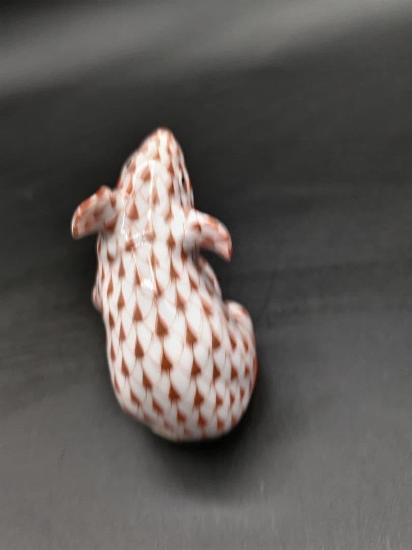 HEREND 干支シリーズ 「子(ね)」金彩仕上げ置物　フィギュリン磁器