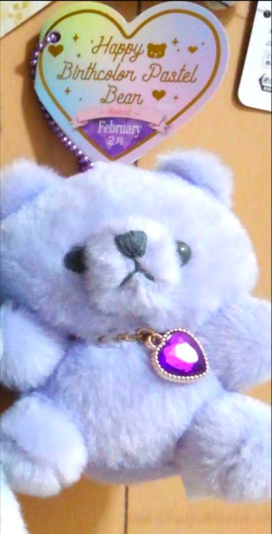 ハッピーバースデー　カラーパステルベアー2月♥︎新品未使用　④