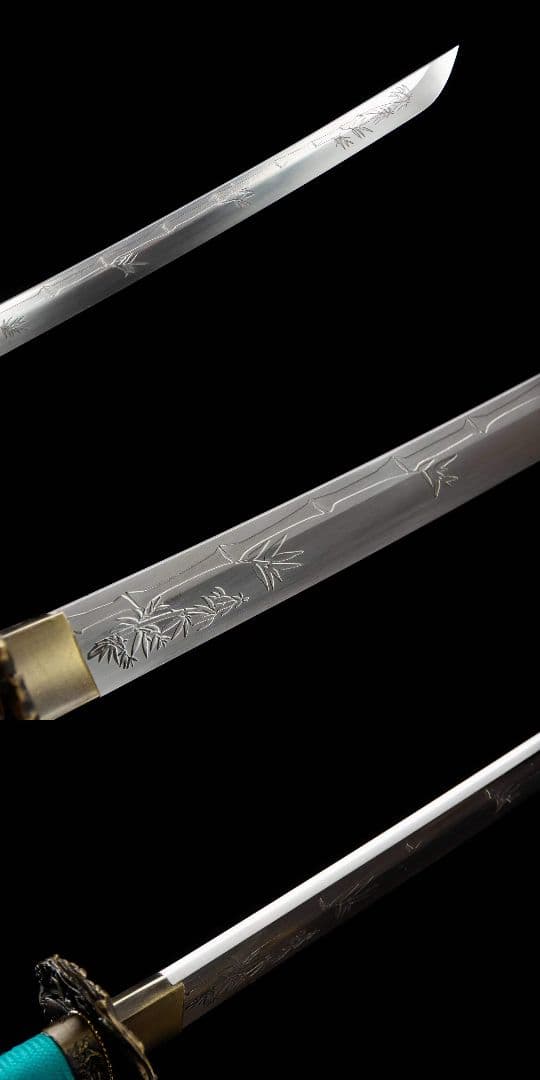 翠竹武士刀-高性能マンガン鋼 武具　刀装具　日本刀　模造刀 居合刀