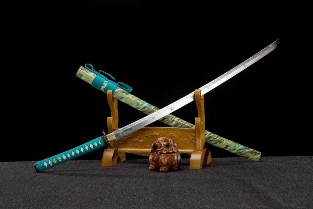 翠竹武士刀-高性能マンガン鋼 武具　刀装具　日本刀　模造刀 居合刀