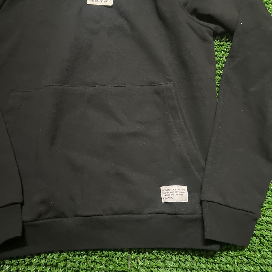 BANDELブラックフーディパーカー