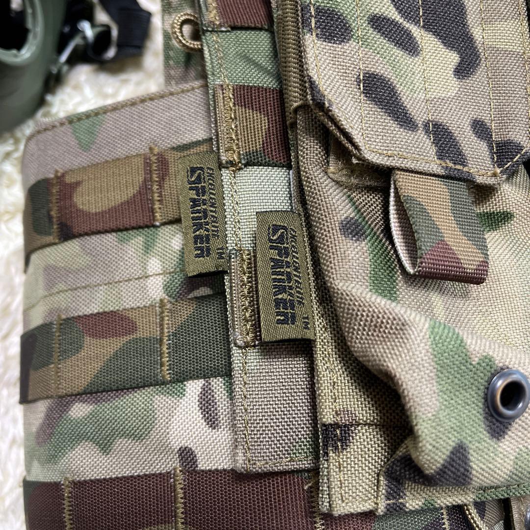 サバゲー★美品◎カモフラージュベスト　マスクセット★