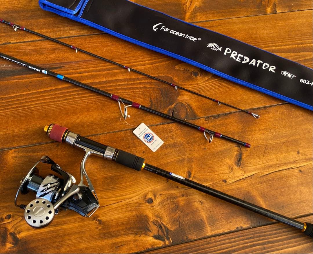 限定1セット　ジギングロッド　スピニングパックロッド　Fujiガイド タイラバ