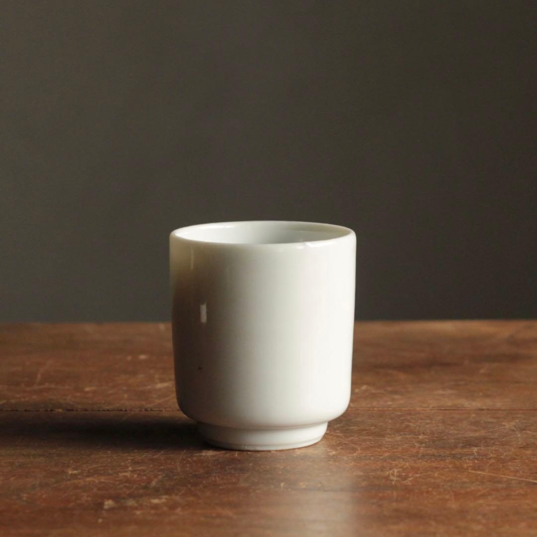 白磁 筒碗 筒盃 No.3 酒器 古道具 アンティーク 検 ） 伊万里波佐見平佐