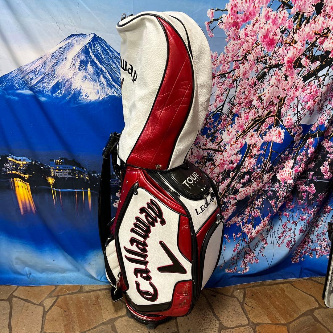 寶BT-1055 Callaway 3点式 キャディバッグ 赤黒