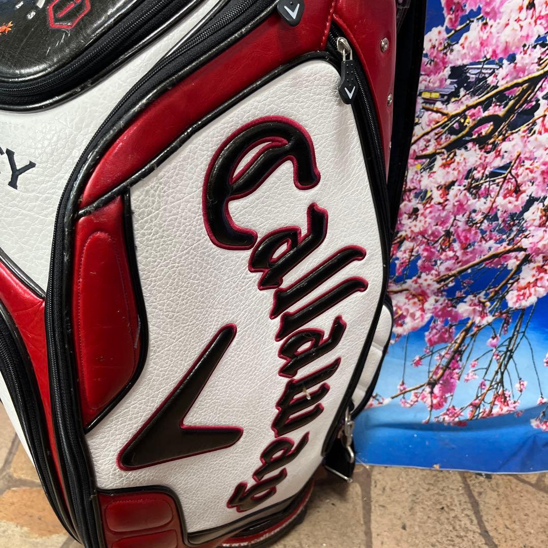 寶BT-1055 Callaway 3点式 キャディバッグ 赤黒