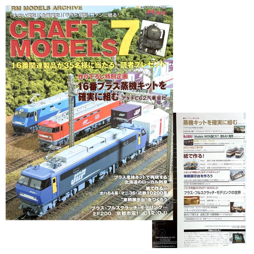 鉄道模型雑誌 CRAFT MODELS　13冊
