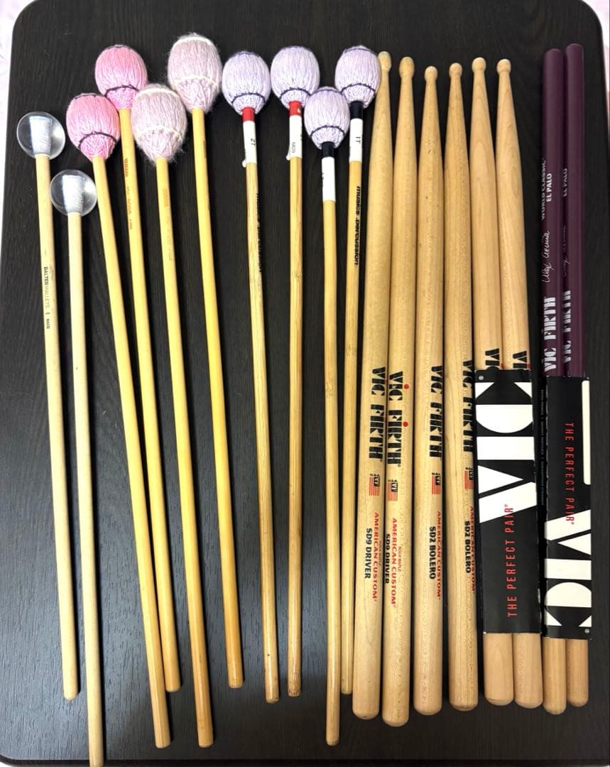 鍵盤・太鼓 打楽器マレット18本セット