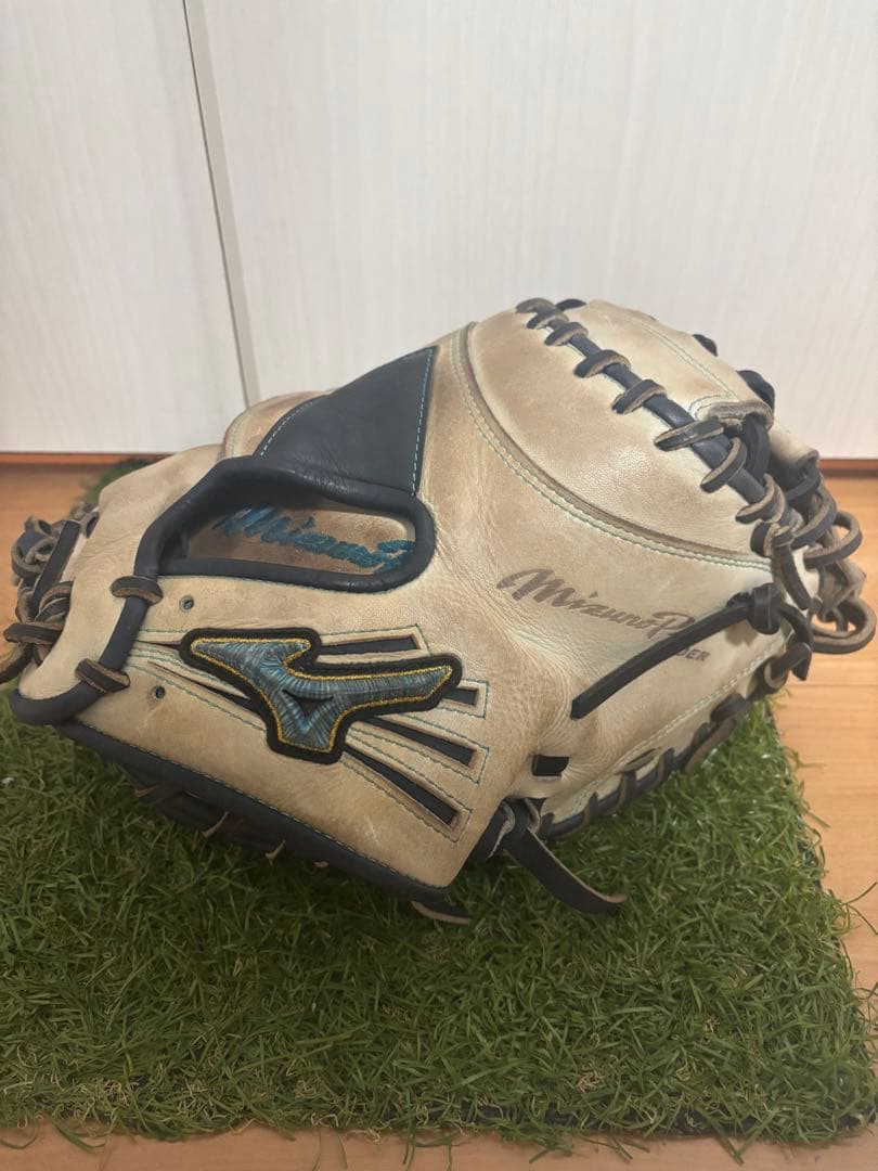 日本製　波賀ジャパン　ミズノプロ ダイバーシティブルー　キャッチャーミット