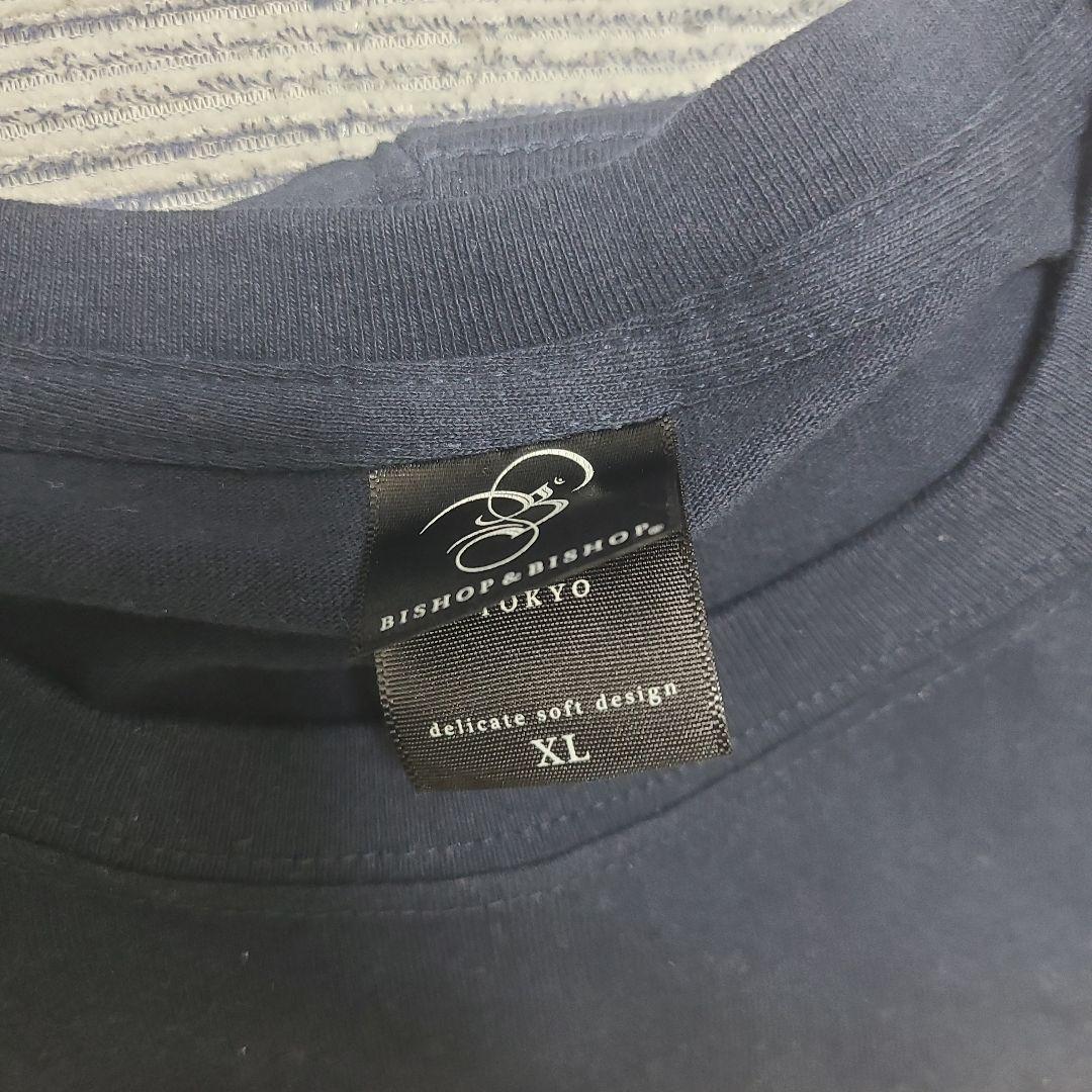 Kula Shaker XL Tシャツ 金色プリントネイビー