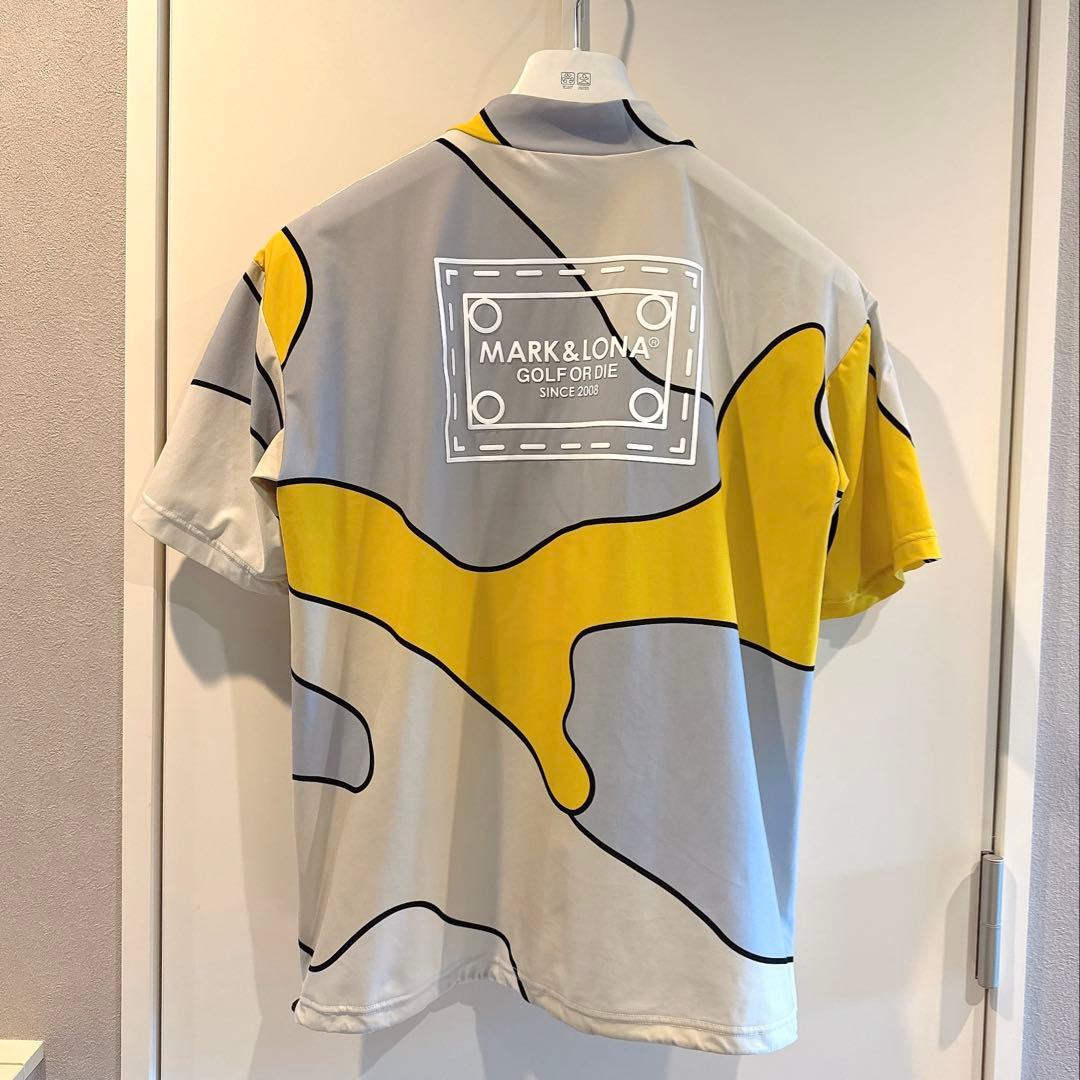 美品 ★ MARK&LONA 2024 モックネック シャツ マーク&ロナ