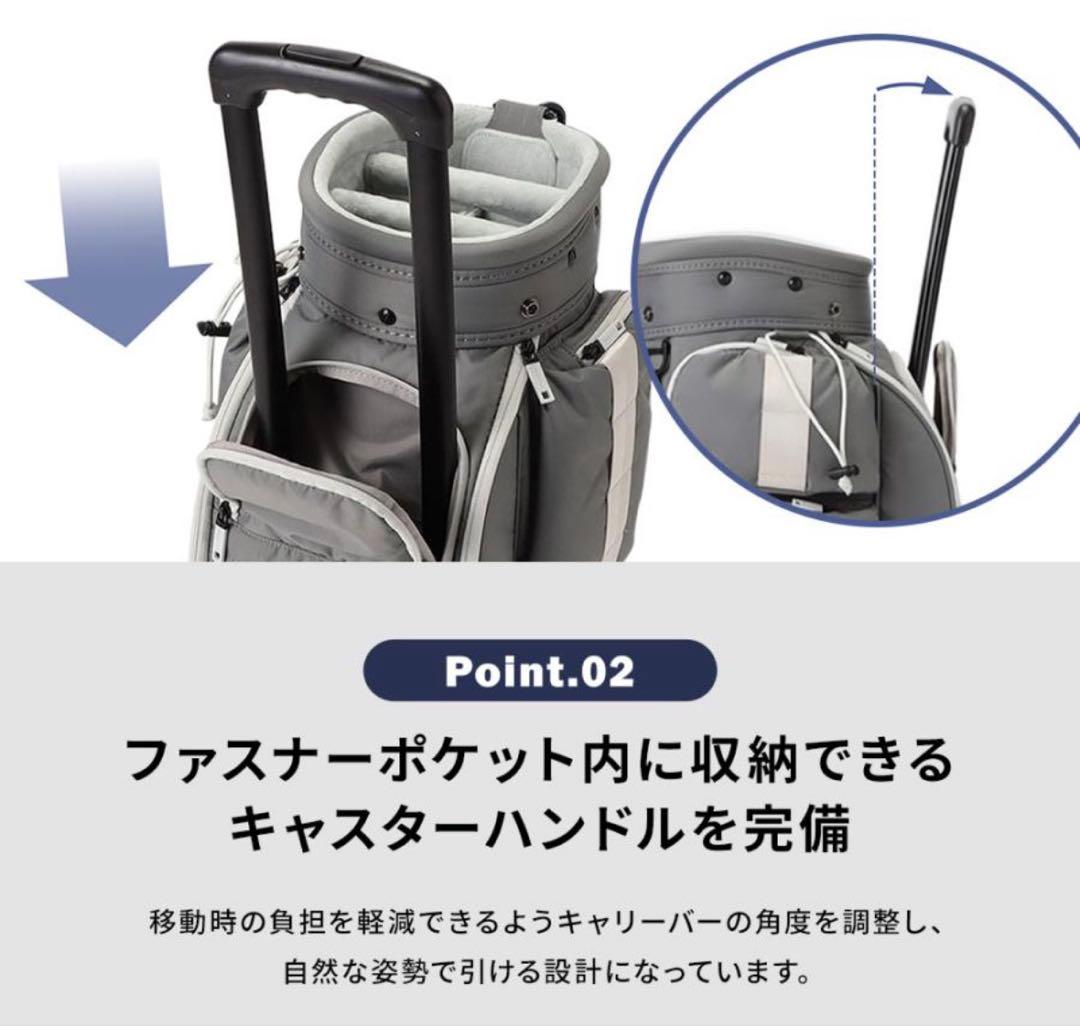 ブリーフィング ゴルフ キャディバッグ キャスター付CR-6 CASTER CS