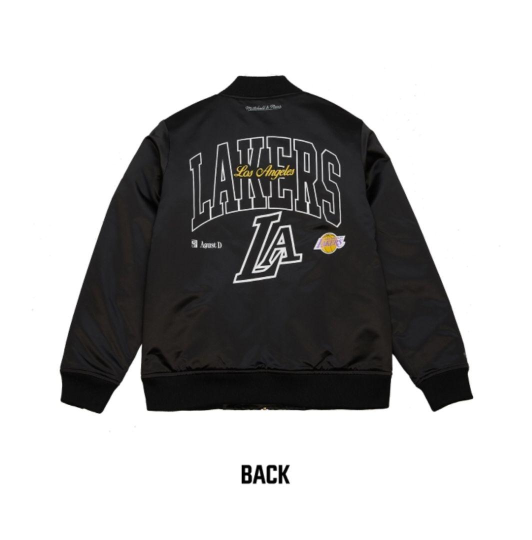 BTS SUGA×NBA GLITCH BOMBER JACKET LAKERS