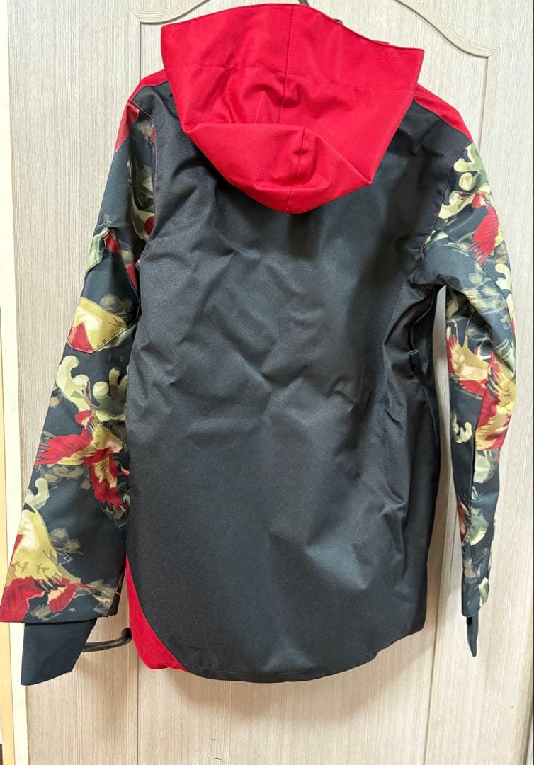 W RAY スキーウェア上下セット　XS 赤/黒/花柄