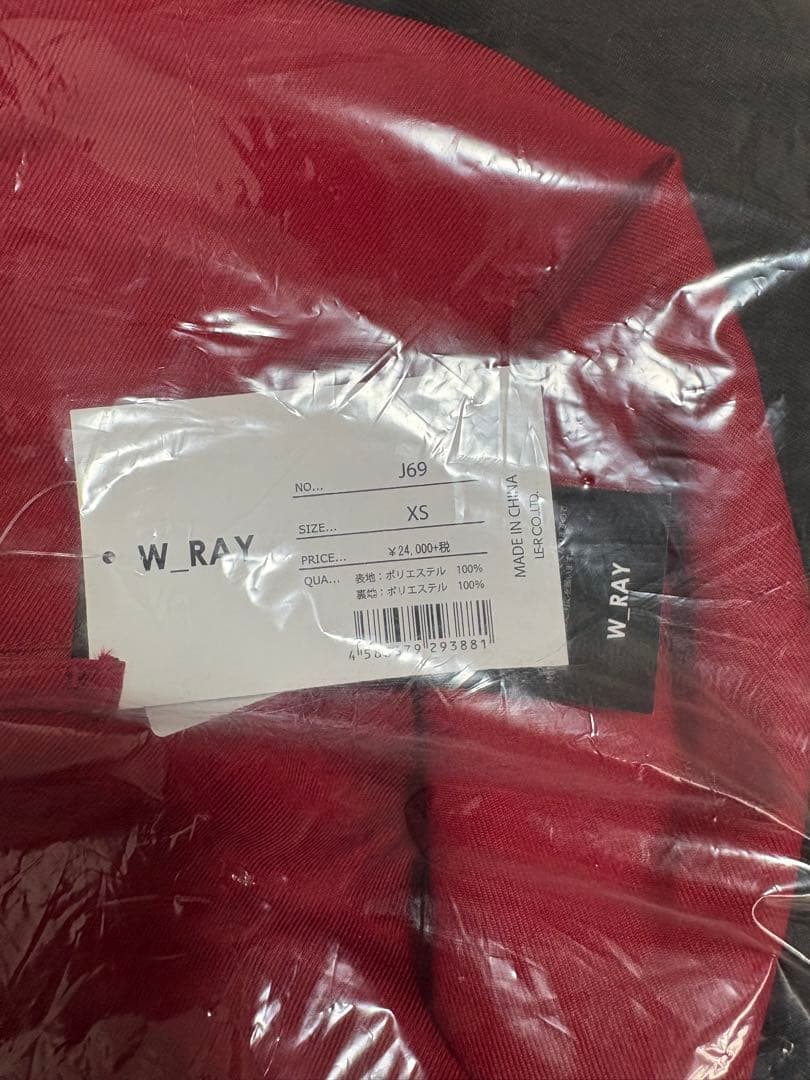 W RAY スキーウェア上下セット　XS 赤/黒/花柄