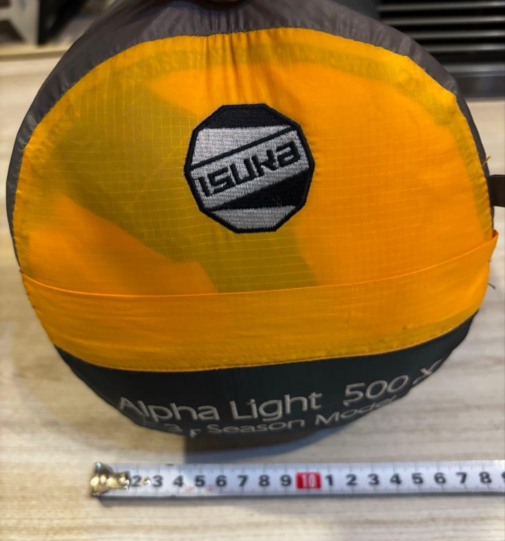 ISUKA イスカ アルファライト 500X 3season シュラフ 寝袋