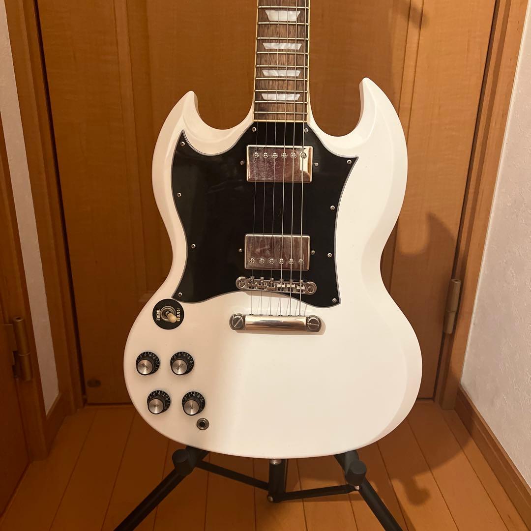 Epiphone SG ホワイト エレキギター　レフティ