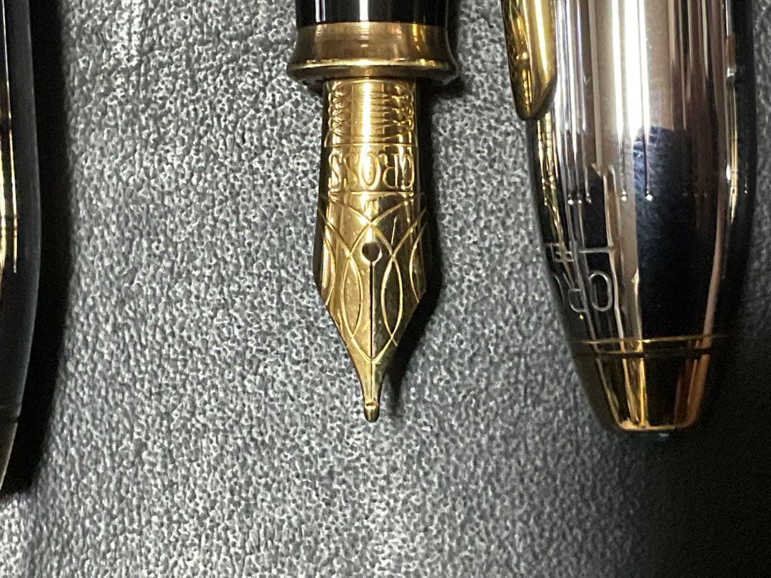 クロス　万年筆　タウンゼントメダリスト3本とペンケース