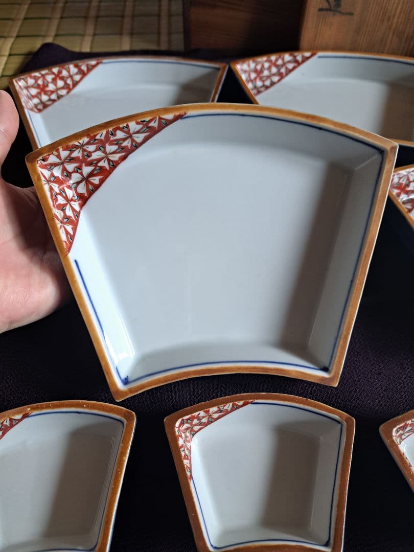 【人間国宝】富本憲吉　平安陶苑　お造り皿6枚組