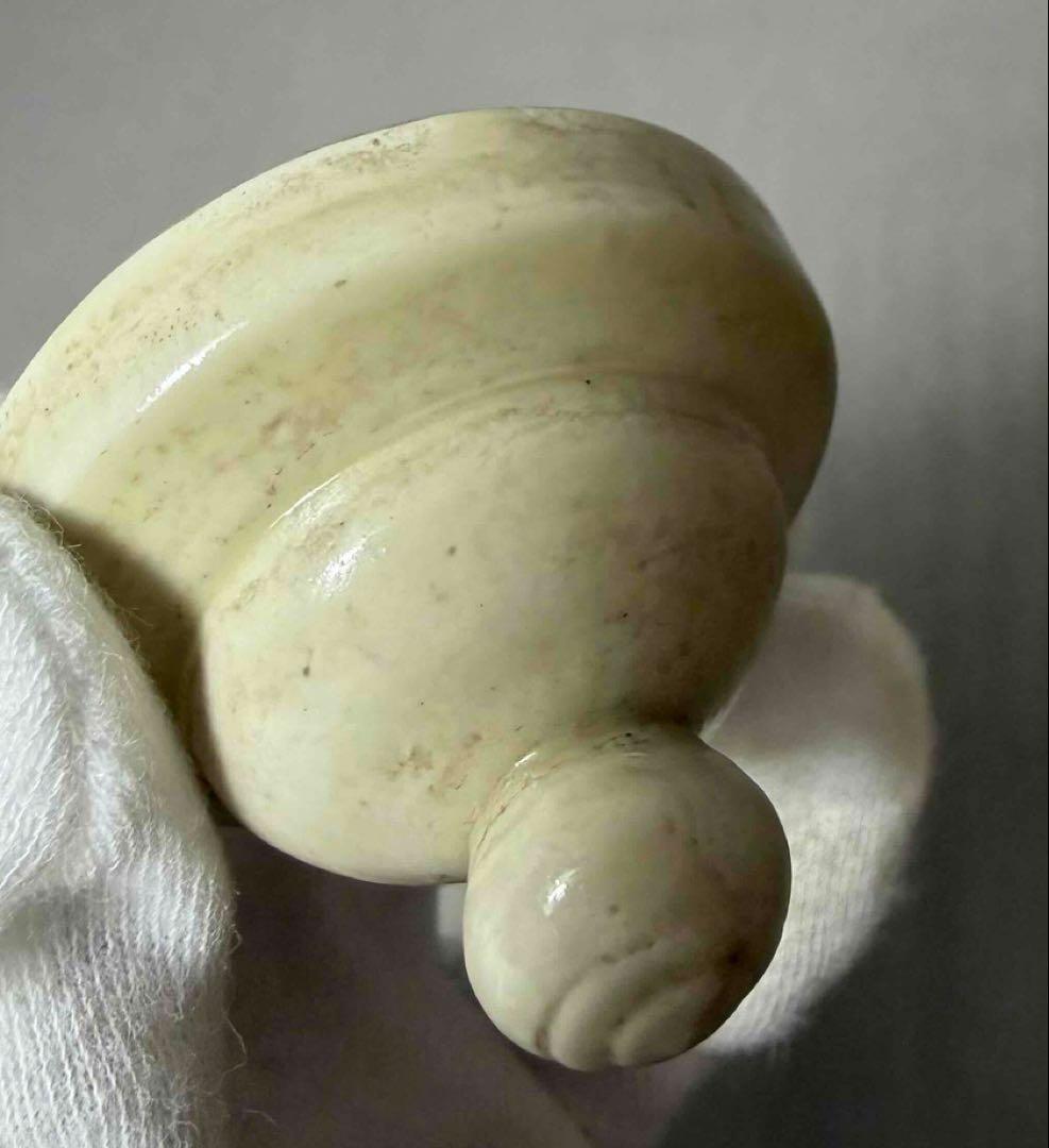 中国 定窯写　草花図水注　f2251108