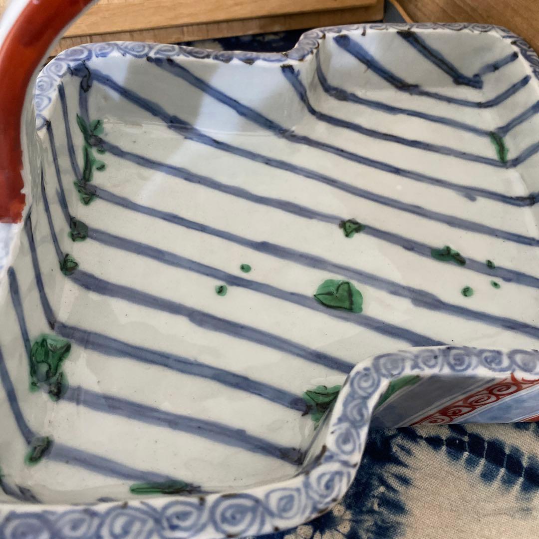 須田菁華　天啓赤絵風　手鉢