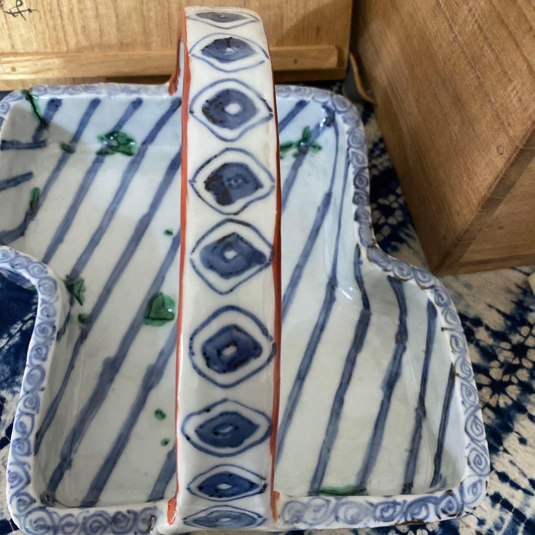 須田菁華　天啓赤絵風　手鉢