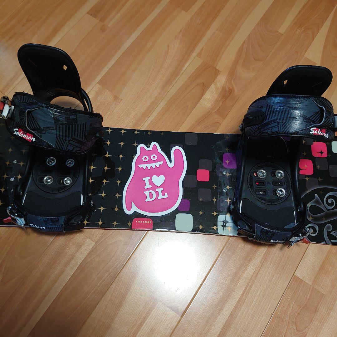 わんこ　スノーボード　板　ビンディング　SWIVEL　SALOMON
