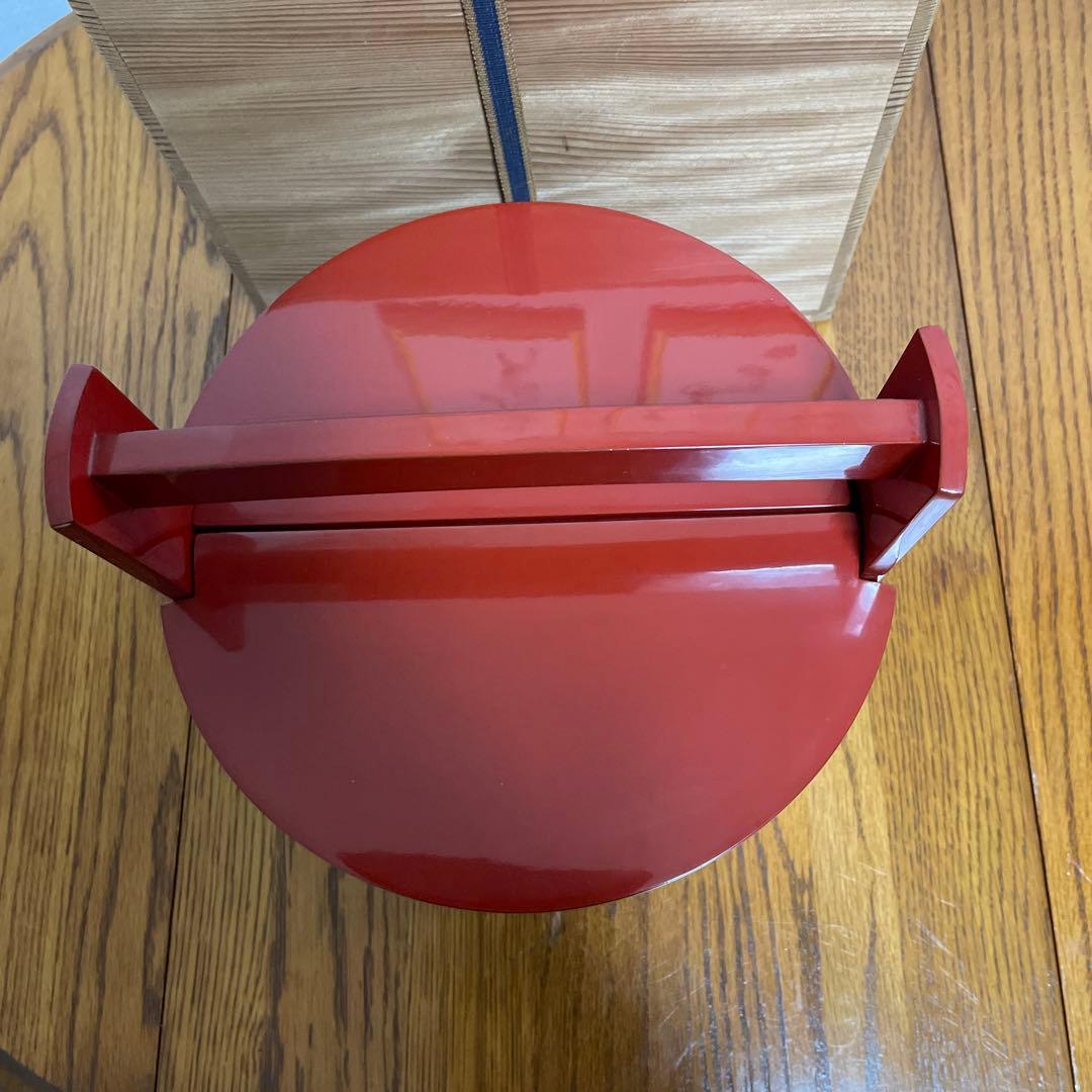 お値下げしました‼️ 茶道具　手桶水指　朱塗