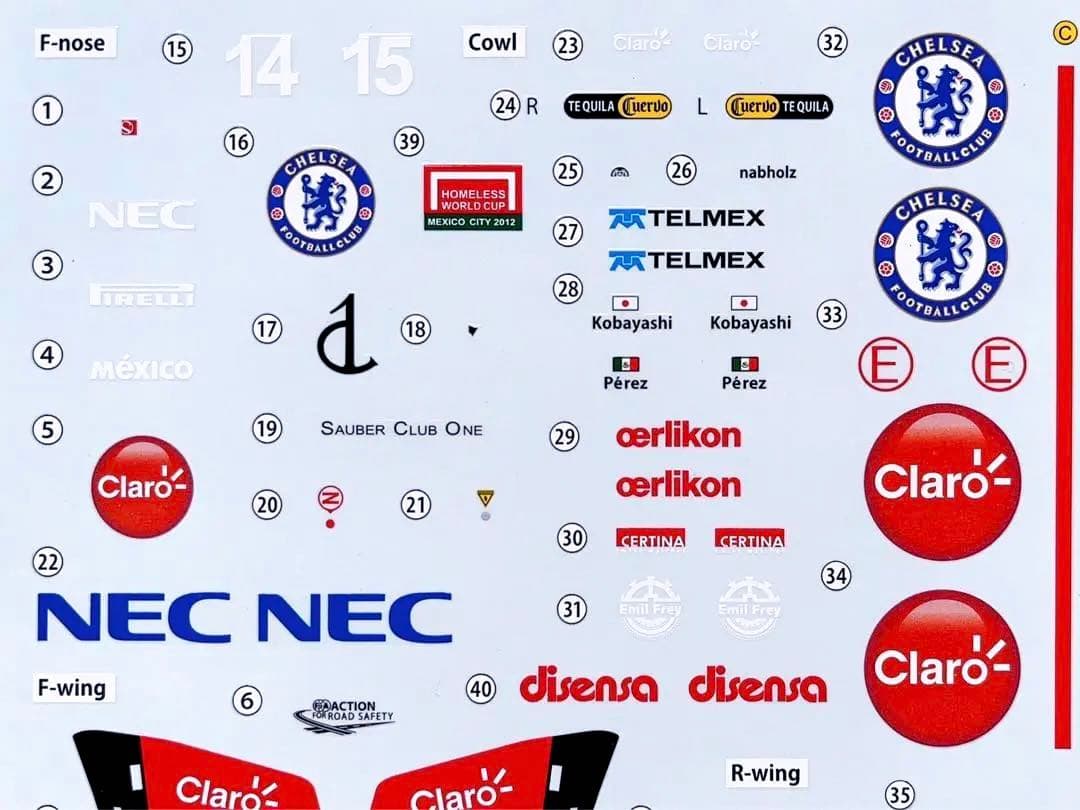 フジミ 1/20 ザウバー・フェラーリ C31 日本グランプリ仕様