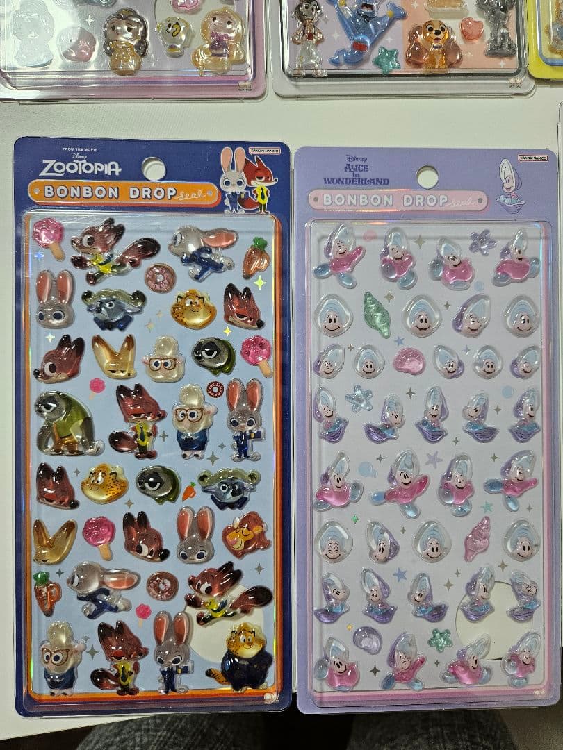 【kk】ボンボンドロップシール　ディズニー12枚、プチドロップ1枚