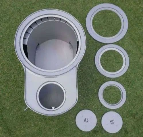 ★薪ストーブ 時計型 新品未使用 ★冬キャンプ冬BBQや災害時に