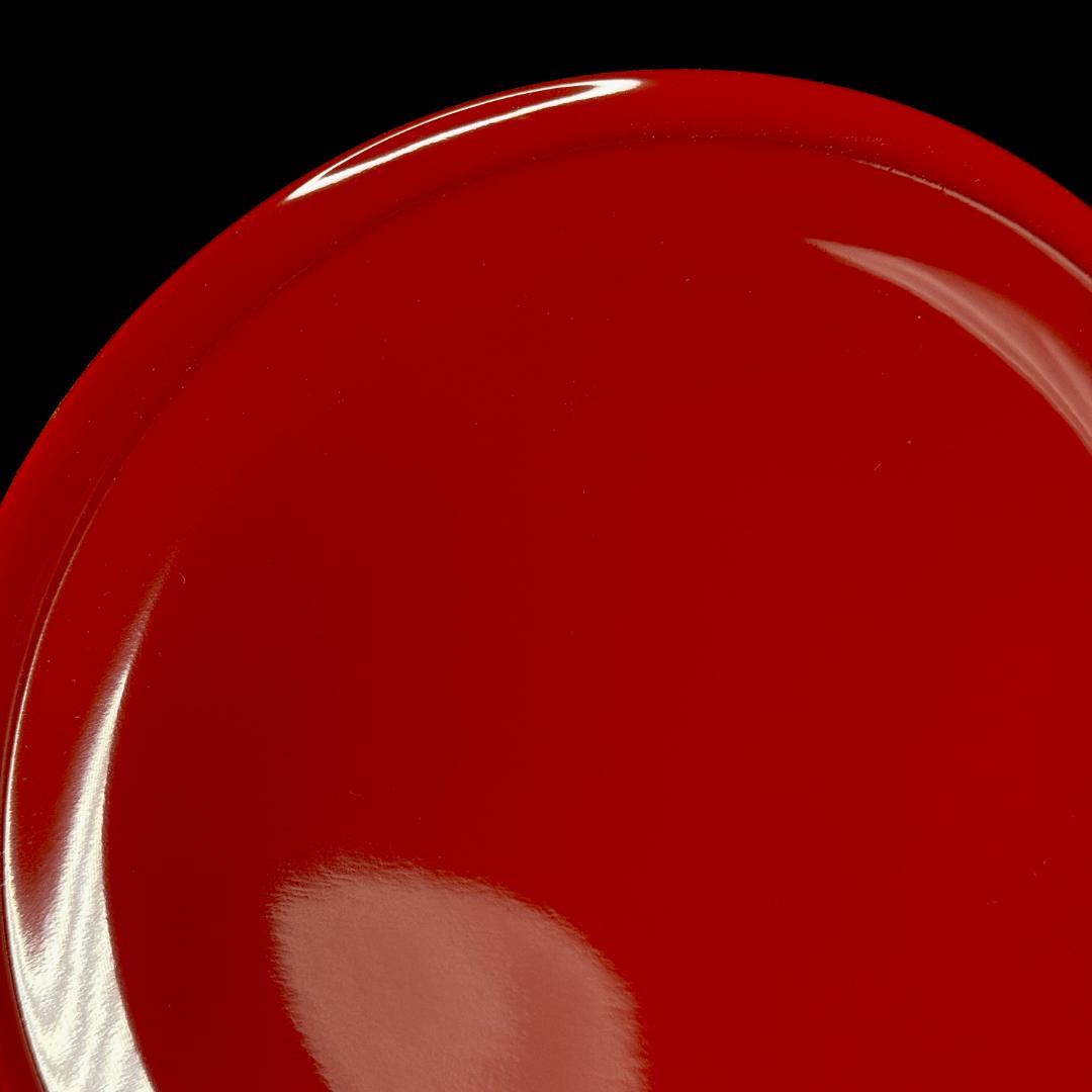 極美品！ 山中漆器　忠斎　天然木 銘々皿　朱塗・透漆　5客揃え