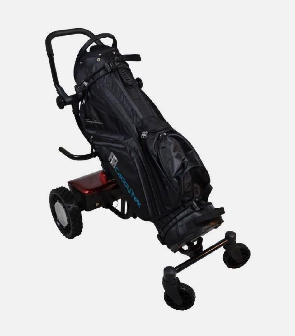 折りたたみ式電動ゴルフカートCT-2000-BA-R2レッドブラックリモコン付き