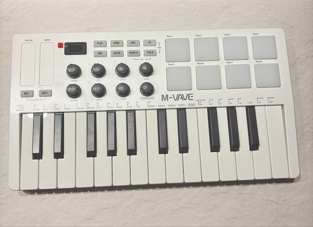 【期間限定値下げ】ワイヤレス MIDIキーボード M-Vave SMK25