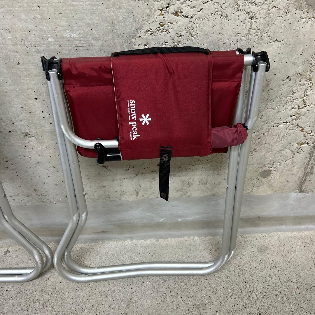 スノーピーク　パッドインチェア　レッド　グリーン　廃盤　LV-052PR
