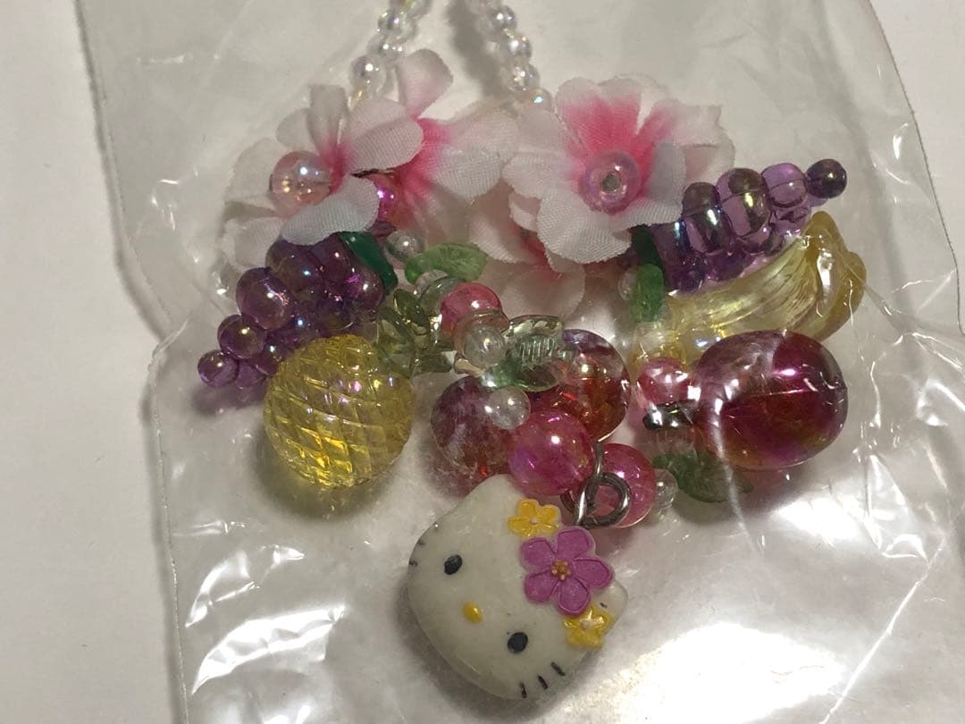 激レア　ハローキティ　トロピカル　ストラップ　カオハナ