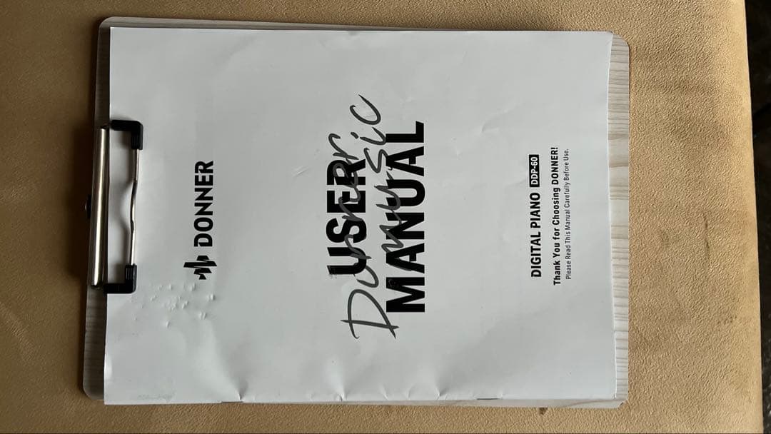 DONNER ドナー電子ピアノ　DDP-60 88鍵盤　【1/2】
