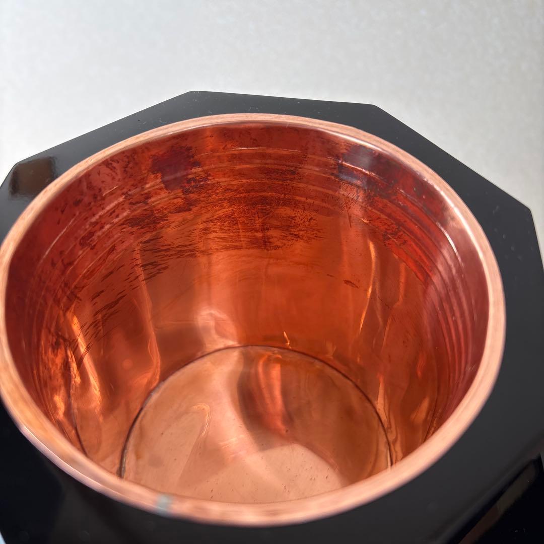 72 美品！八角五管筒　五管　真塗　5本セット　花入れ　華道具　生け花　寸胴