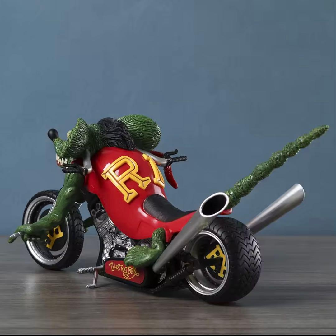 アメコミ Rat Fink Motorcycle Figure