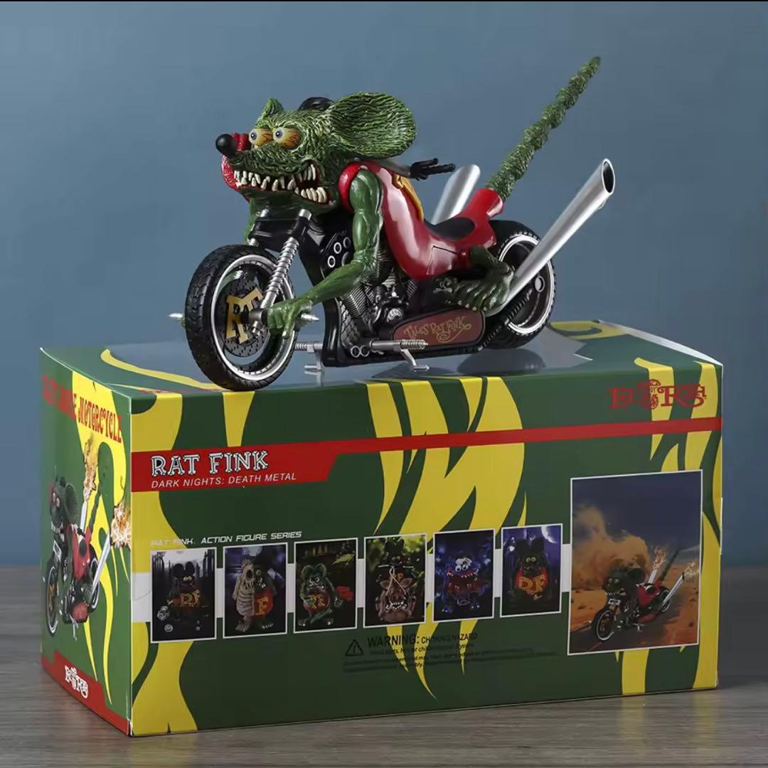 アメコミ Rat Fink Motorcycle Figure