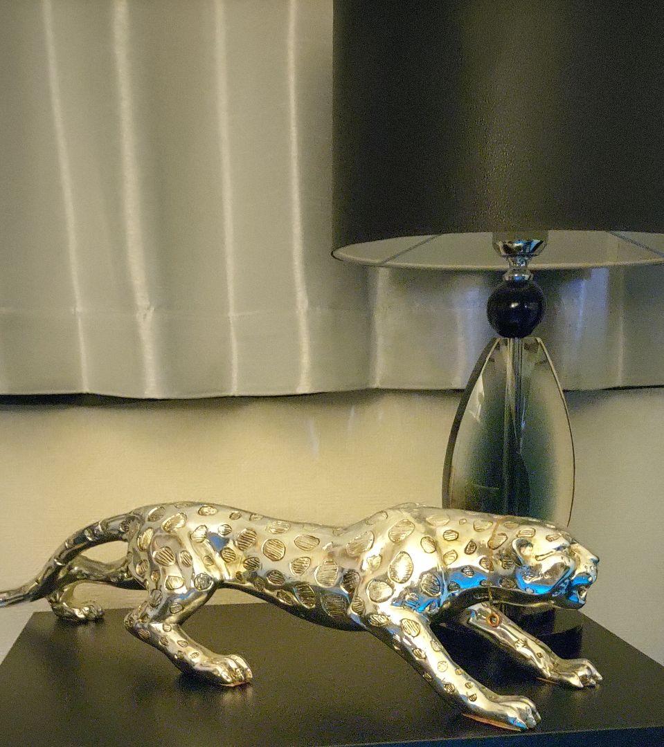 掲示より10％off ヒョウのオブジェ