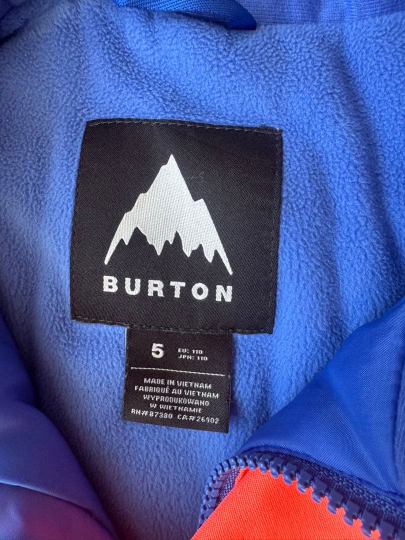 BURTON 子ども用防水スキーオーバーオール